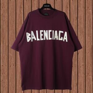 Classic Women's Balenciaga Short Sleeve Red